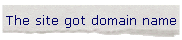 The site got domain name