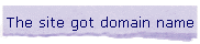 The site got domain name