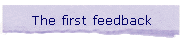 The first feedback