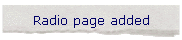Radio page added